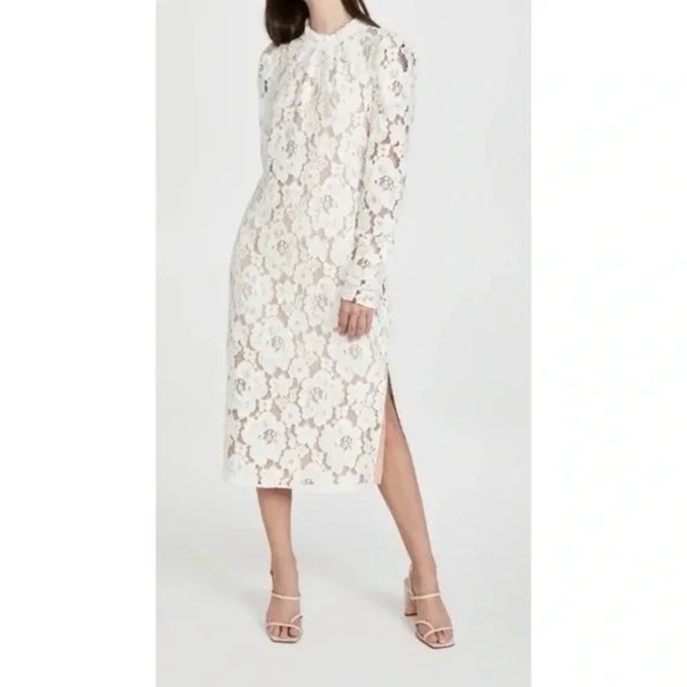 Wayf Emma Midi Lace Dress M - Picture 1 of 10